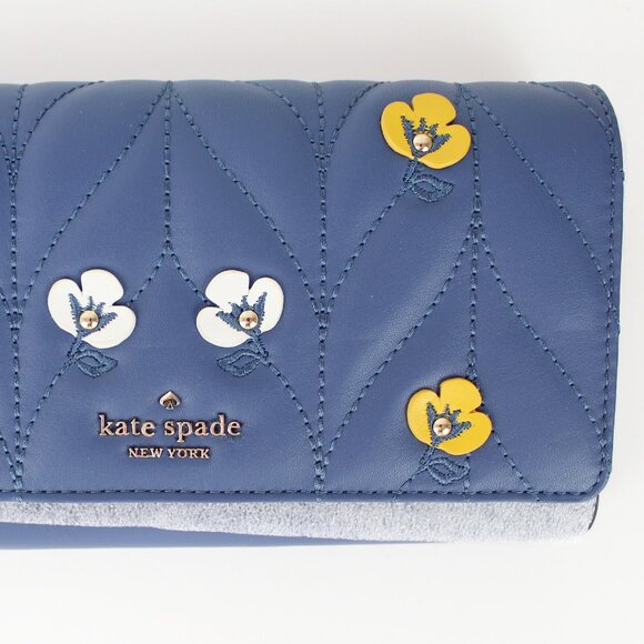 NWT Kate Spade Floral Leather Wallet Bag - Picture 8 of 13